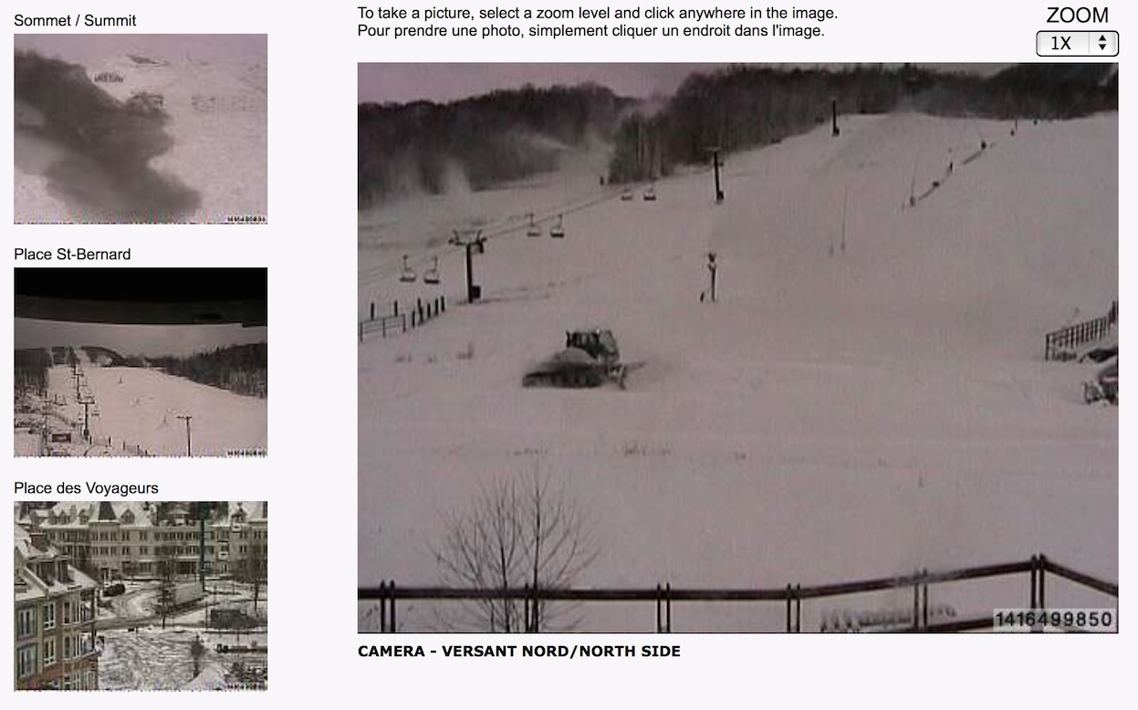 web cam snap shots courtesy of tremblant.ca