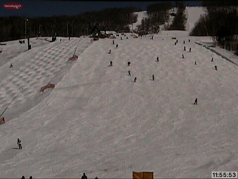 Absolutely Beautiful Spring Conditions at Tremblant! South Side Base, Johannsen Run