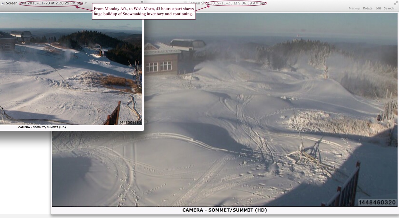 Web Cam Snap Shots Courtesy of Tremblant.ca