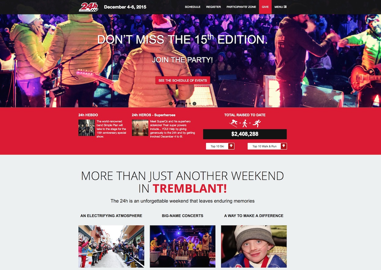 Screenshot Courtesy of Tremblant.ca