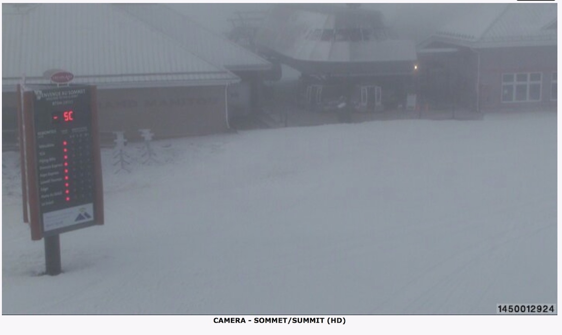 Webcam Snap Shot Courtesy of Tremblant.ca