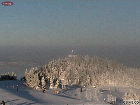 Fresh Groomed Snow Carpet! Beautifully Clear. I think you can just about see all the way to Hudson's Bay today!