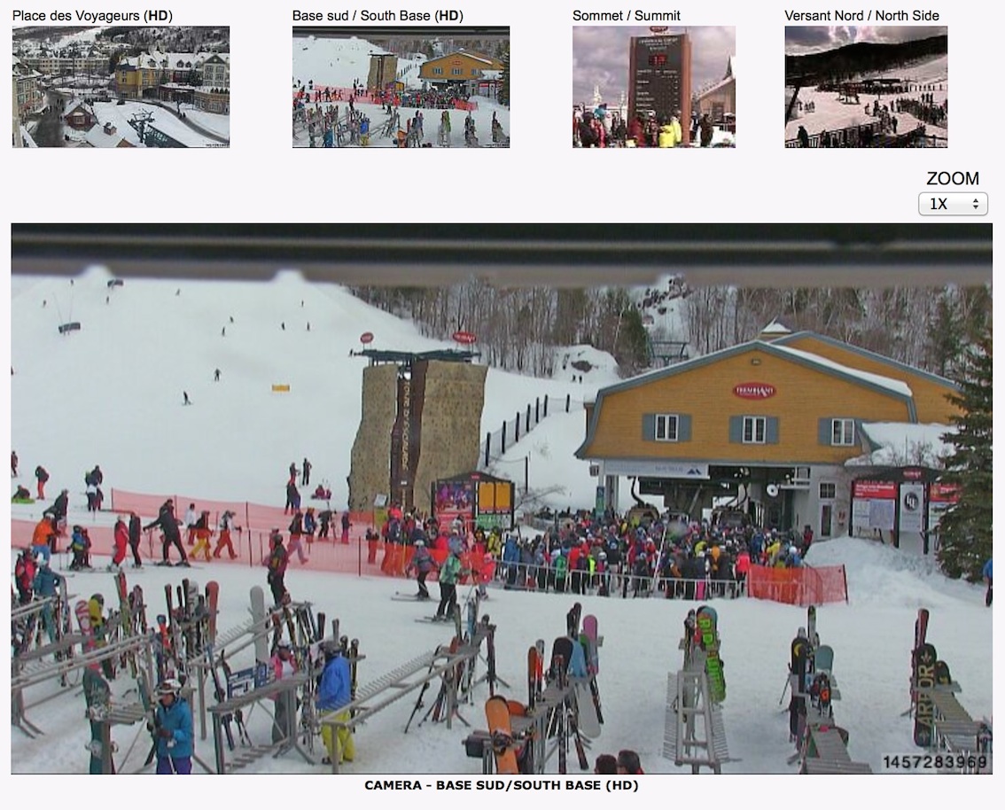 Web Cam Snap Shots Courtesy of Tremblant.ca