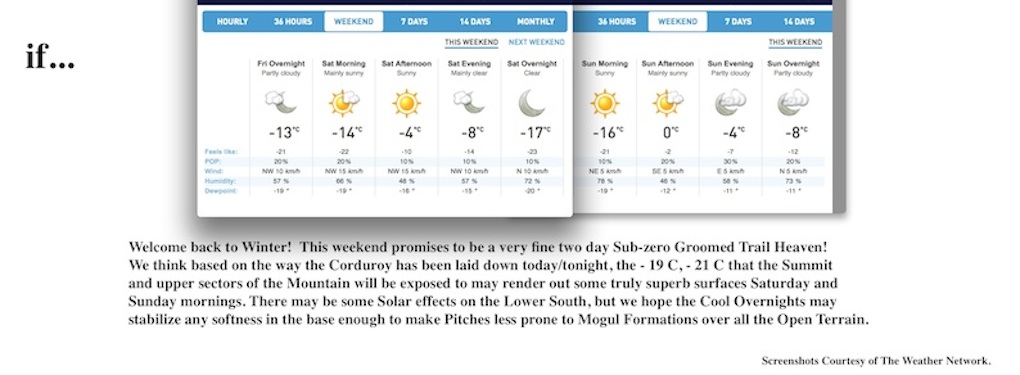 Screenshots Courtesy of The Weather Network.