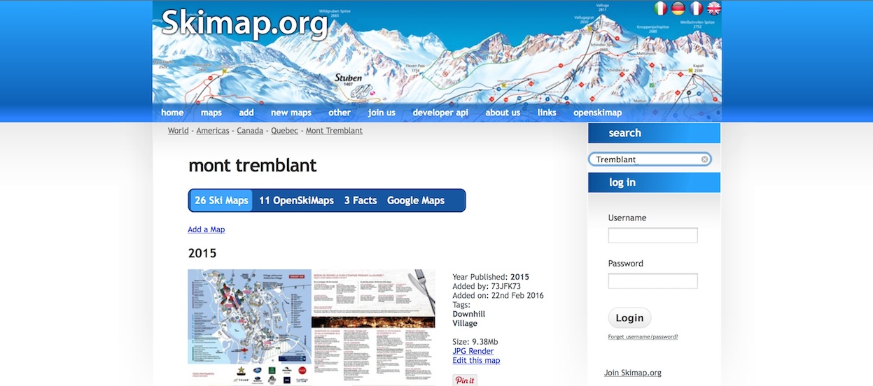 Screenshot Courtesy of Skimap.Org.