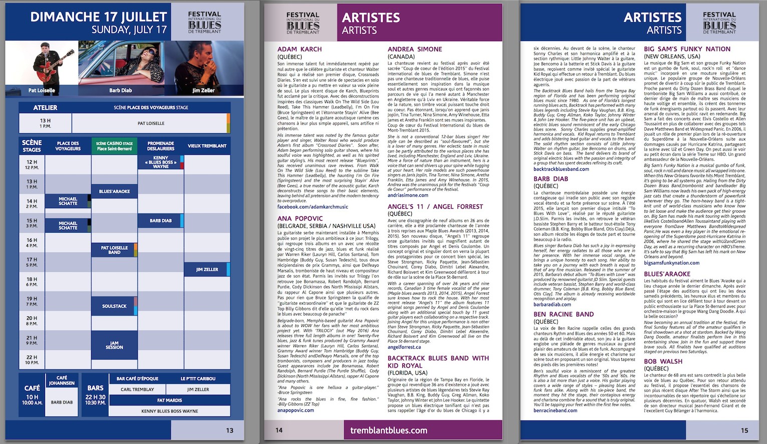 Archival Screenshot of Downloadable PDF, Courtesy of Tremblant.ca