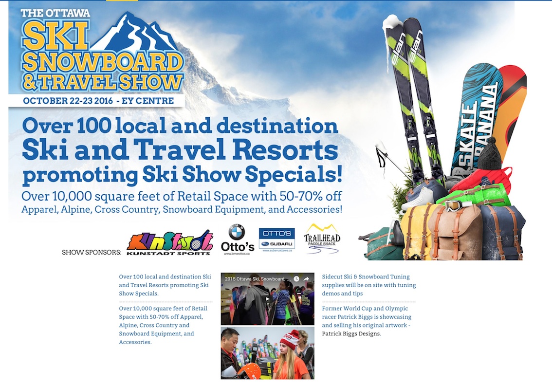 Screenshot Courtesy of Ottawa Ski/Board Travel Show.