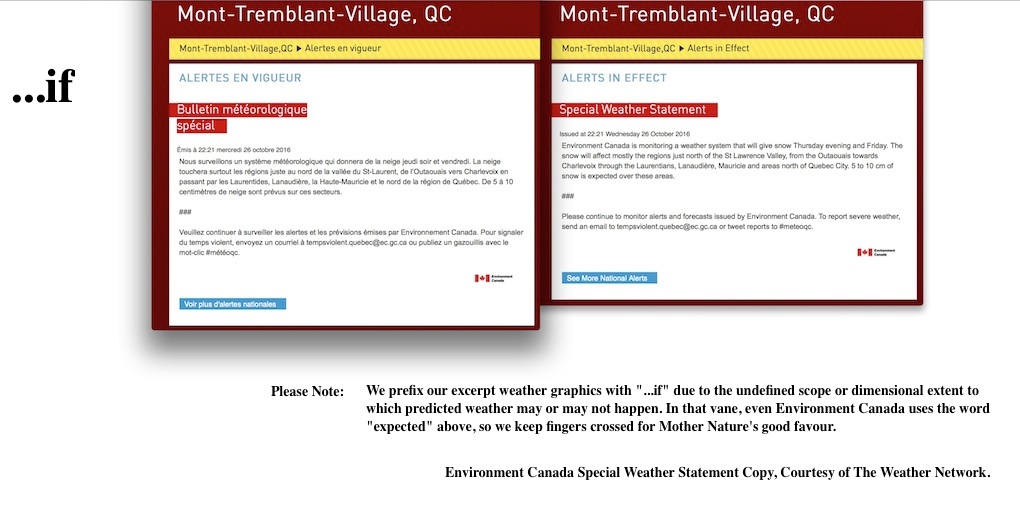 Screenshots Courtesy of The Weather Network.
