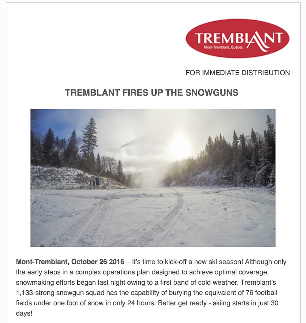 Archival Screenshot Courtesy of Tremblant.ca