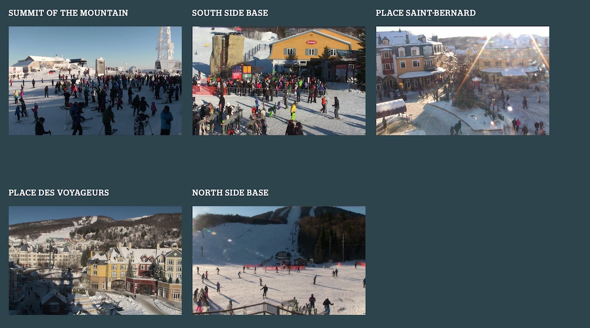 Web Cam Snap Shots Courtesy of Tremblant.ca