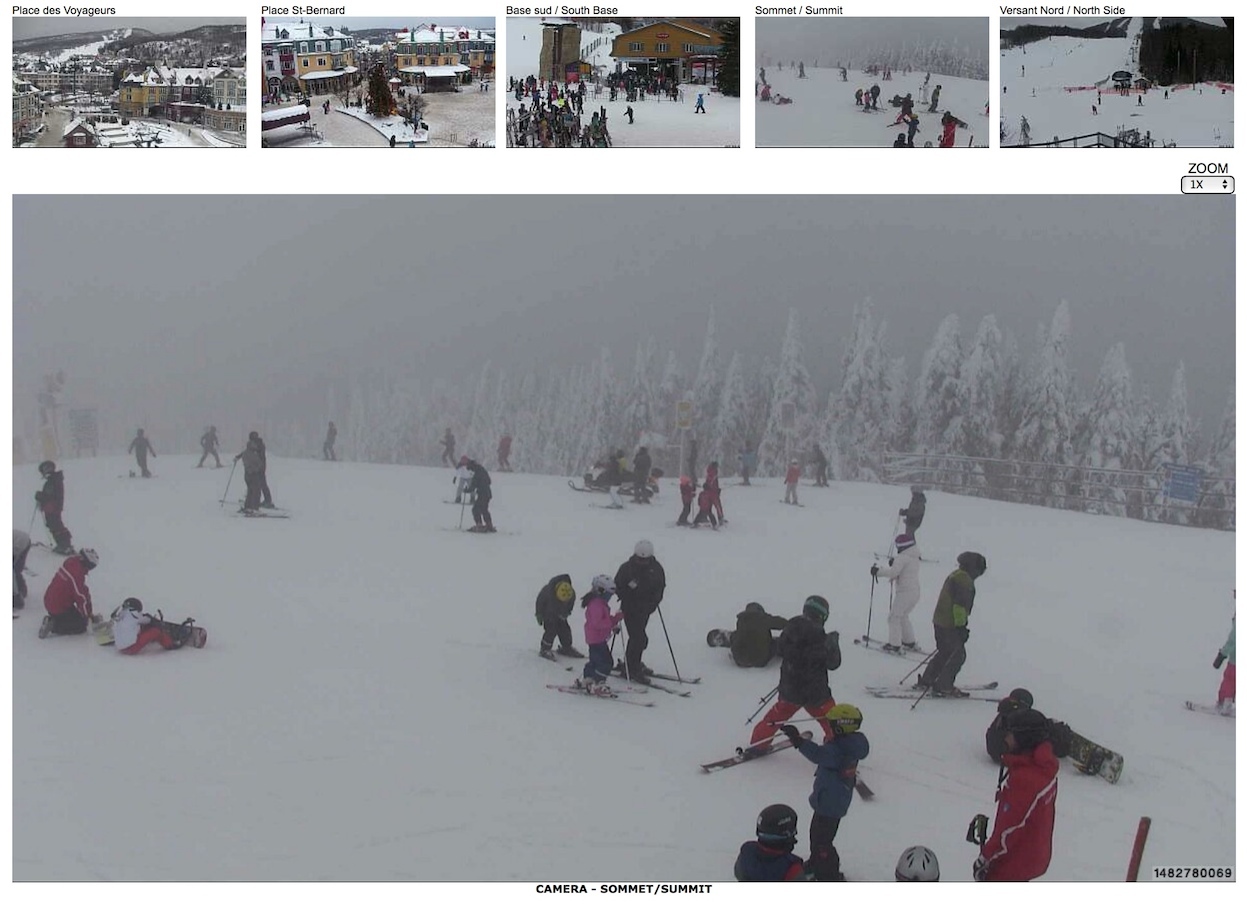 Web Cam Snap Shots Courtesy of Tremblant.ca